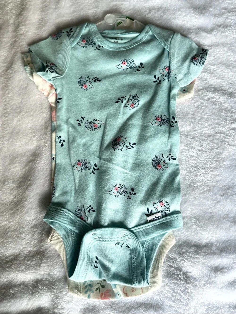 Gerber Mint Green Polka Dot Baby One-Piece